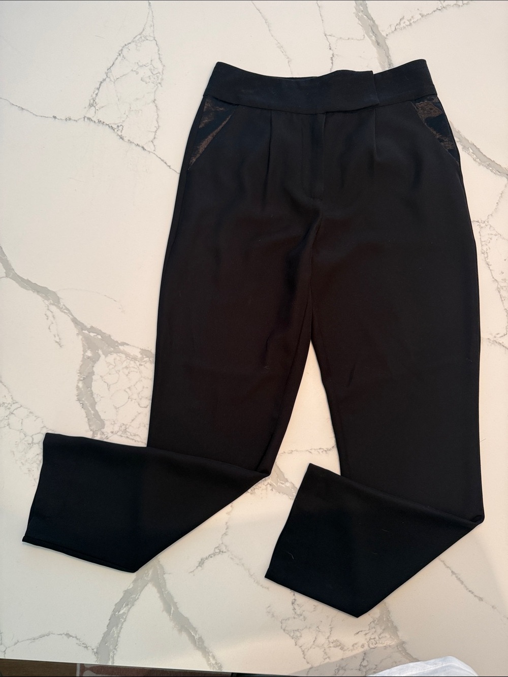 Current Air Black Straight-Leg Pull-On Pants